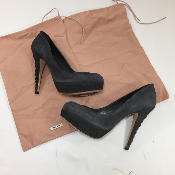 Miu Miu Suede Heels - Picture 3 of 4